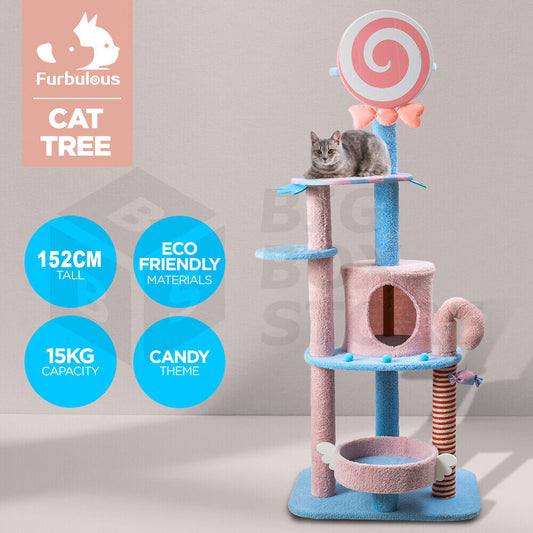 1.52m Lollipop Candy Cat Tree